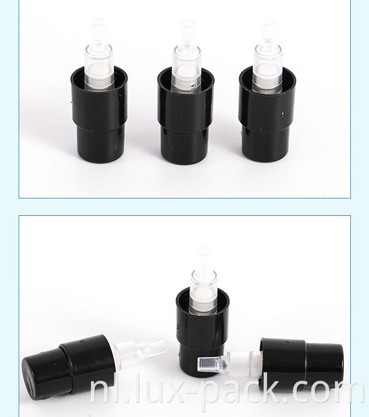 Aangepaste mistspuitfles unieke verpakking 24-410 aluminium fijne mistspuit spuiter fijne mistspray